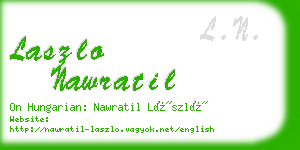 laszlo nawratil business card